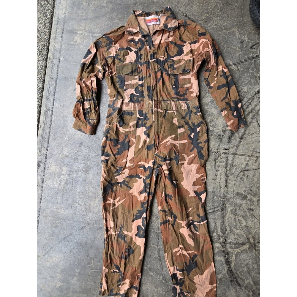 Vintage Men's XL Winchester Camo Coveralls Jumpsuit